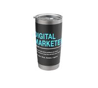 Digital Marketer Noun Online Marketing Analyst Consultant Stainless Steel Insulated Tumbler