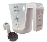 Digital Measuring Cup - Electronic Measuring Cup | 2 in 1 Precise Digital Kitchen Food Scale and Measuring Cup, LCD Display, 4 Modes Electronic Weighing Cup for Solid and Liquid Measuring