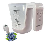 Digital Measuring Cup, High Precision 2 in 1 Kitchen Electronic Scale, LCD Display Weighing, 4 Modes, Household Scales, Digital Measuring Jug for Cooking, Baking, Tools, Sturdy
