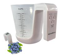 Digital Measuring Cup Scale | High Accuracy Digital Kitchen Scale And Measuring Cup 2 In 1, LCD Display, 4 Electronic Weighing Modes For Solids And Liquids