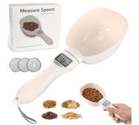 Digital Measuring Spoon,Food Measuring Scoop Scale,Polygons Measuring Spoons with 3 Batteries,Weighing Spoon Scale 800g/0.1g Precision with LCD Display for Dispensing Condiments and Dog Cat Food
