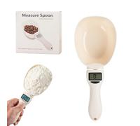 Digital Measuring Spoon - Food Measuring Scoop Scale, Weighing Spoon with LCD Display, 800g/0.1g Precision, Polygons Measuring Spoons with 2 Batteries for Baking, Cooking, Condiments & Pet Food