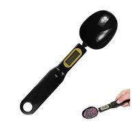 Digital Measuring Spoon, Weighing Spoon Scale, 500g / 0.1g High Precision Electronic Kitchen Spoon with LCD Display for Cooking Baking Food Ingredients Pet Dog Cat Meal Powder Liquid (black)
