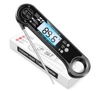 Digital Meat Thermometer, Instant Read Food Thermometer with Backlight & Hold Function，Magnetic, LCD Display, 180° Foldable, Kitchen Appliances Essentials for BBQ，Gifts for Men Him Dad Birthday