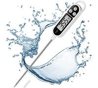 Digital Meat Thermometer, Instant Read Food Thermometer with Backlight LCD Screen, Foldable Long Probe & Auto On/Off, Perfect for Kitchen, BBQ, Water,Meat, Milk, Cooking Food