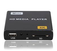 Digital Media Player,4K Digital Media Player, HDMI USB S/SPDIF Home Music Video Player, Support USB Drives SD Cards Media Players(UK)