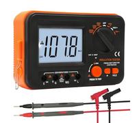 Digital Megohmmeter, Kethvoz 1000V Insulation Tester, Insulation Resistance 0.1MΩ-2GΩ with 250V/500V/1000V Test Voltage, Measuring AC/DC Voltage Insulation Test Tester
