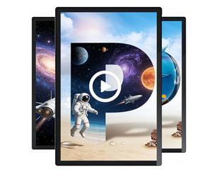 Digital Menu Board, 27-inch 4K HD Display with Android System, Wall-Mountable for Restaurant Wayfinding and Auto Play