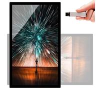 Digital Menu Board Display Screen, LED Backlit Advertising Media Player for Restaurant Menu Pictures, Horizontal and Vertical Placement, 23.6 Inch