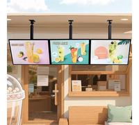 Digital Menu Board For Restaurants - Slim LED Light Box With Horizontal/Vertical Adjustment, Telescopic Rod, Magnetic Changeable Poster, Ideal For Coffee Shops & Pizzerias(3PCS,60 * 80cm)