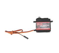 Digital Metal Gear High Torsion Servo Motor for RC Car Truck Boat 180 Degree Rotation Angle, Quick Response Lightweight Servo for Traxxas SCX10, Fit for Robot, Plastic Aluminum Alloy (24KG)