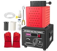 Digital Metal Melting Furnace with Graphite Crucible, High Temperature for Jewelry Casting and Smelting