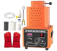 Digital Metal Melting Furnace with Graphite Crucible, High Temperature for Jewelry Casting and Smelting