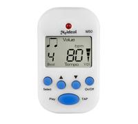 Digital Metronome - M50 Mini 5 Cm Tempoclicker, Electronic Rhythm Tool | LCD Clip On Tuner Guitar Piano Violin Running Practice Trainer Portable LCD Display Beat Timer Music Training AidXL