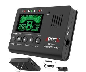 Digital Metronome Tuner Tone Generator, Moreup 3 in 1 Musical Tool with Contact Clip-on Microphone for Guitar Bass Violin Ukulele Chromatic Clarinet Flute Trumpet