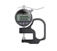 Digital Micrometer 0-12.7mm/5" Thickness Gauge with LCD Display, Precision Measurement Tool for Leather, Paper, and More