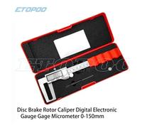 Digital Micrometer, 0-60mm Stainless Steel Digital Brake Disc Vernier Caliper Electronic Disk Tyre Thickness Gauge Ruler(150MM)