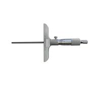 Digital Micrometer, Depth Micrometer 0-25mm 0-100mm Industrial Quality Stainless Steel Micrometer 0.01mm Professional Measuring Tools Thickness Gauge(Brown)