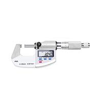 Digital Micrometer, Digital Micrometer High Precision Outer Diameter Wall Thickness Caliper 0.001 Waterproof Electronic 0-25-50mm Professional Measuring Tools Thickness Gauge(IP65 waterproof,25-50mm)