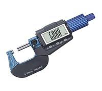 Digital Micrometer,Inch/Metric Outside Micrometers with Bluetooth Function,Electronic Digimatic Thickness Measuring Tools(0-25Mm)