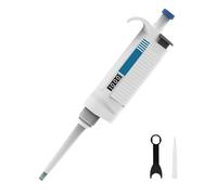 Digital Micropipette, 0.5μL-10mL Single Channel Pipette with Precision Dispensing for Laboratory Research; Autoclavable with LCD Window for Accurate Sampling & Analysis (2-20ul)