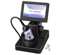 Digital Microscope 1500X with 4.3-Inch LCD Screen and LED Light for Jewelry Testing and Diamond Processing