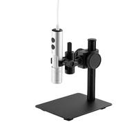 Digital Microscope 1500X with Stand, 400X Telephoto Lens, LED Light, PC Connection, Data Storage for Observation and Soldering