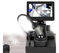 Digital Microscope 4.3 Inch LCD, 50-1000x Magnification, Girdle Viewer, Jewelry Inspection Tool, Biological Microscope Kit for Diamonds and Inscriptions