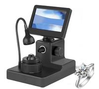 Digital Microscope, 4.3-Inch LCD, 50-1000x Magnification, LED Light, Perfect for Diamond Inscription Viewing and Accurate Identification