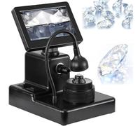 Digital Microscope, 4.3 Inch LCD Screen with LED Light, 50-1000X Magnification, Accurate Diamond Girdle Viewer for Inscription Identification