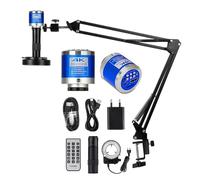 Digital Microscope, 48MP/13M 4K 1080P HDM/I Type-C/USB Industrial Video Camera, 150X Zoom C-Mount Lens, Foldable Stand(IMX415 SetsB)