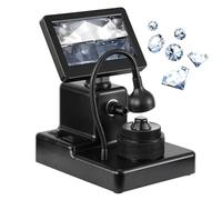 Digital Microscope 50X-1000X Magnification, 4.3 Inch with LED Light, Adjustable Focus Range 10-40mm for Excellent Color Reproduction, Ideal for Girdle Viewing