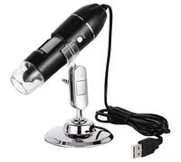 Digital Microscope 50X-1600X USB Magnifier Scope for Android for iPhone PC - Portable HD Viewer for Soldering Circuit Board Analysis - Black 12x3.3cm