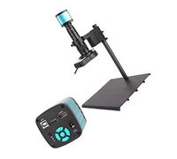 Digital Microscope Camera Set 38MP 1080P 60F/S HDMI VGA Video Camera 130X 180X C Mount Lens 56 LED Light Lamp Phone Soldering Tools (Color : Large base A)