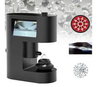 Digital Microscope Diamond Girdle Viewer with LED Light for Accurate Jewelry Identification, LCD Display, Ideal for Gemstone Assessment, Easy to Use