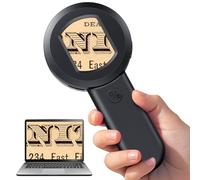 Digital Microscope, Digital magnifying glass with LED Light, Portable Microscope for Coin, Jewellery, Insects & Plants, Handheld Digital Jewelry Loupe with 32GB TF Card for Adults & Kids