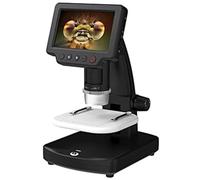 Digital Microscope, Electronic Magnifying Glass, 1200X Magnification for Coin, Stamps, Plants, Soldering, Jewelry Testing, 5 Inch Lens