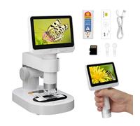 Digital Microscope for Kids, 100x-1600x Portable Microscope for Scientific Experiment