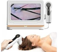 Digital Microscope for Scalp and Hair Analysis, High-Definition LCD Screen, Rechargeable, Home and Salon Use