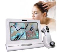 Digital Microscope for Scalp and Hair Analysis, High Magnification 50X 200X, USB Rechargeable, Ideal for Home Use and Professional Beauty Salons