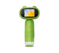 Digital Microscope with 2 Inch IPS Screen 1080P Imaging Device 500x-1000x Magnification 8 LED USB Connection Compact ABS Material Green for Science Experiments Education Students