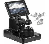 Digital Microscope with 4.3" LCD Display, Adjustable Focus 10-40mm, 50-1000X Magnification, Built-in LED Light for Viewing Inscriptions