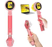 Digital Microscope with Bug Catcher Kit for Children,1080P Mini Handheld Microscope Stem Science Toy with LED Light, Rechargeable, Portable, Supports 64GB Card, Learning Gift for Kids Ages 3-12-Pink