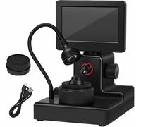 Digital Microscope with LED Fill Light, 360° Rotatable and High-Definition Zoom, for Jewelry Inspection and Gemstone Analysis
