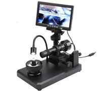 Digital Microscope with LED Light, 7 Inch LCD Diamond Girdle Viewer, Inscription Code Tester for Jewelry and Diamond Examination