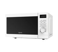 Igenix 20L 800W White Digital Microwave - 8 Auto Cook Programmes, 5 Power Levels, Defrost Setting, 60-Min Timer, Push Button Door, 255mm Turntable - IGMS02080W