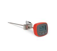 Digital Milk & Liquid Thermometer with Loud Temperature Alarm - 175mm Long Probe - Ideal for Coffee Frothing, Candle Making, Yogurt & Candy - Instant Read Food-Grade Stainless Steel