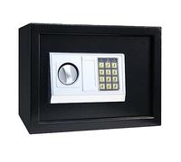 Digital Mini Safe Box - Steel Piggy Bank with Key & Password Protection Compact Security Safe for Jewelry Cash & Documents - Ultimate Theft Protection & Home nization Solution