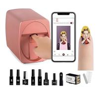 Digital Mobile Nail Art Printe, 2025 New 3d Automatic Nail Printer Machine, Mini Portable Nail Painting Machine Control Through Free Mobile App,For Home Usage Nail Salon Nail Lovers