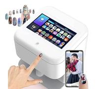 Digital Mobile Nail Art Printer, 3D Touch Screen Mobile Nail Printing Machine Robot, Upport DIY/App/WiFi/USB for Kid/Nail Studio/Manicurist/Nail Lovers